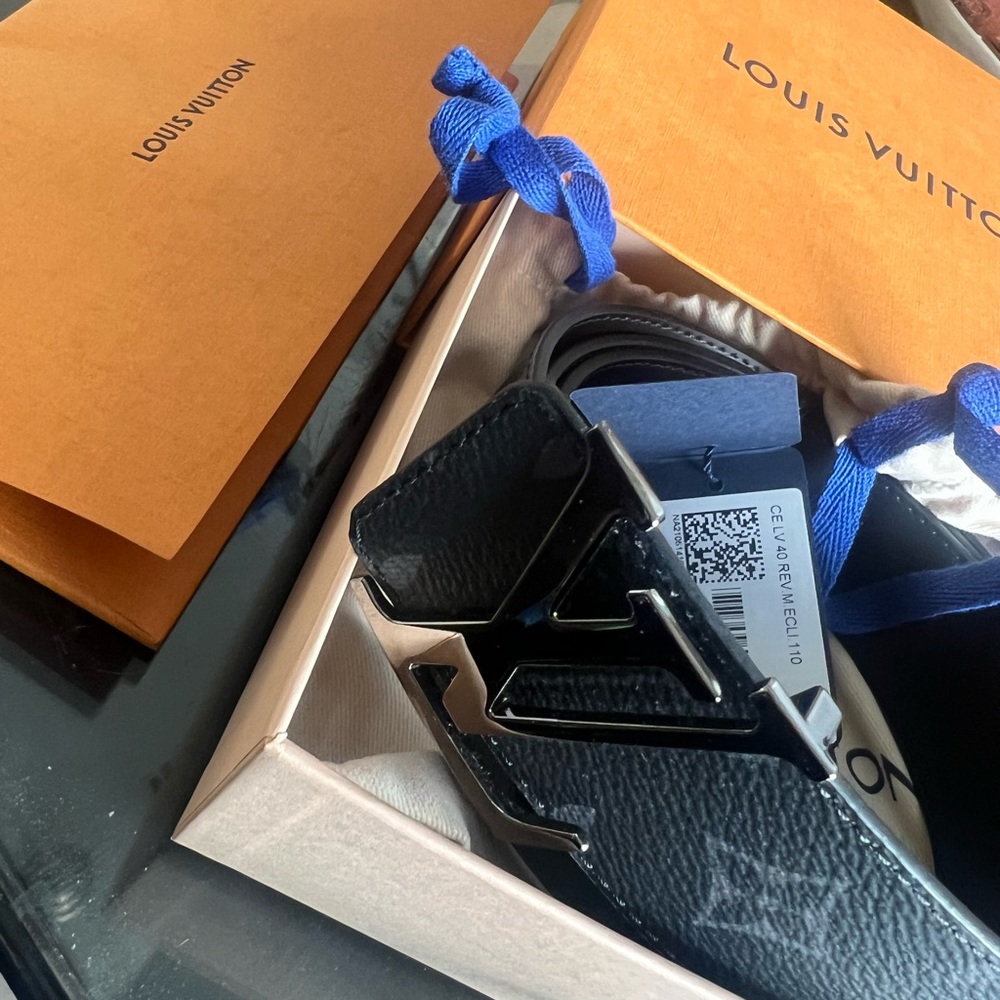 Brand New LV men’s blue Monogram belt 110cm